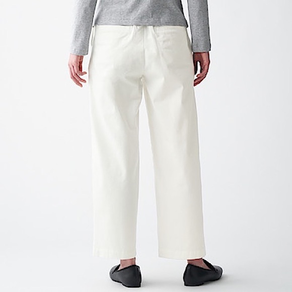 Muji Stretch Chino Wide Pants - Picture 4 of 11